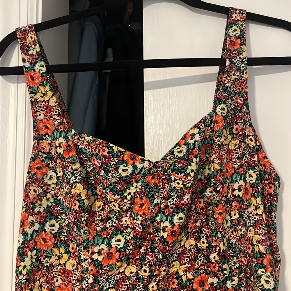 Topshop Floral Mini Dress - Picture 2 of 3
